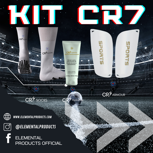 KIT PRO CR7 (BLANCO/NEGRO) TALLA UNICA